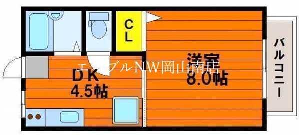 岡山駅 バス25分  日赤病院前下車：停歩3分 1階の物件間取画像